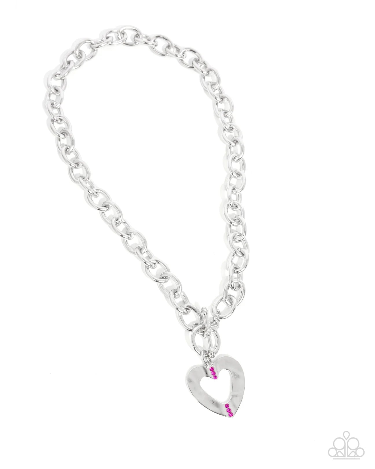 PAPARAZZI "AFFECTIONATE ASSIST & ASSEMBLY" NECKLACE & BRACELET JEWELRY SET PINK