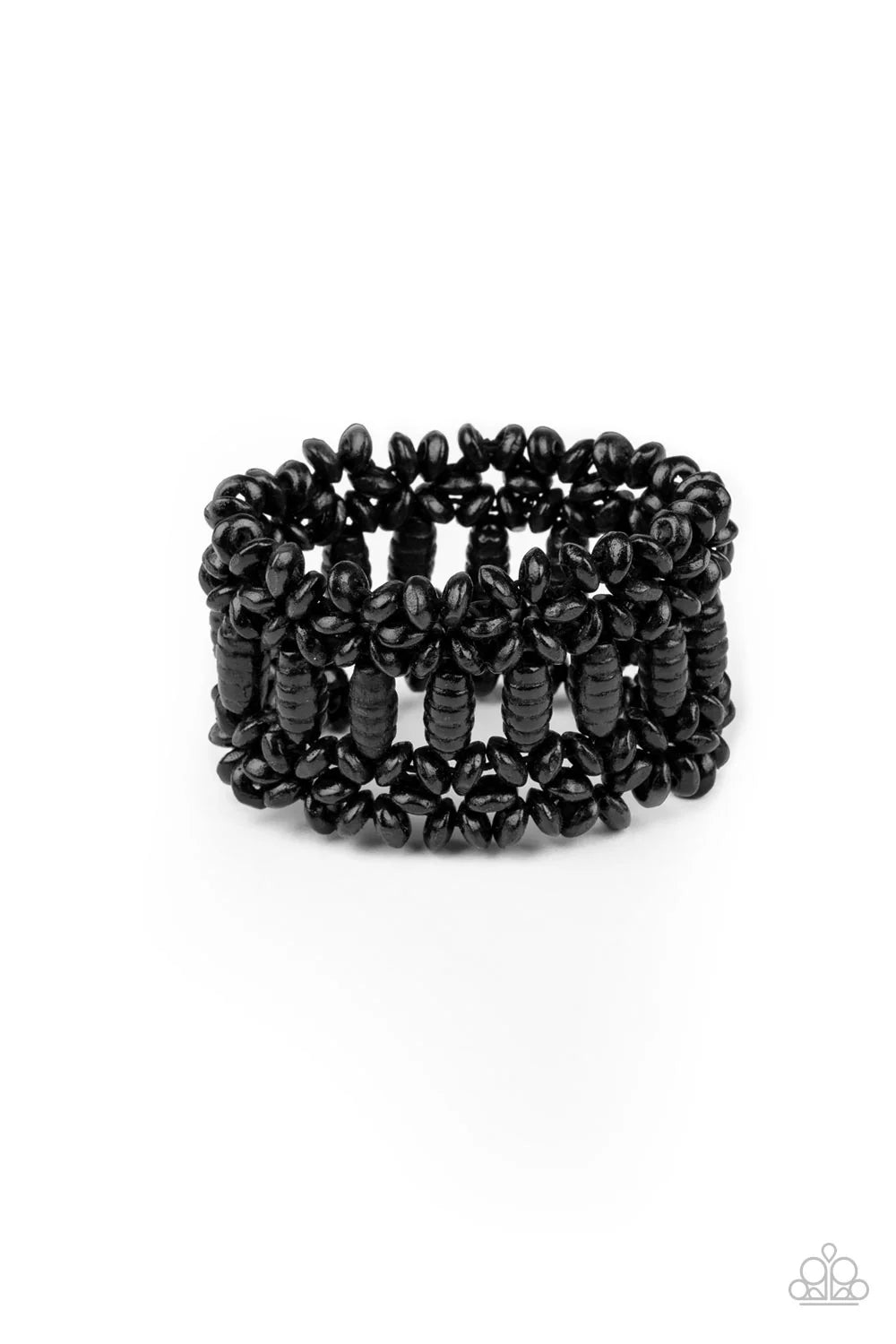 PAPARAZZI "FIJI FLAVOR" BLACK BRACELET