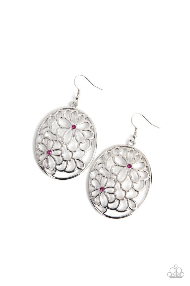 Paparazzi Earring ~ Meadow Maiden - Pink