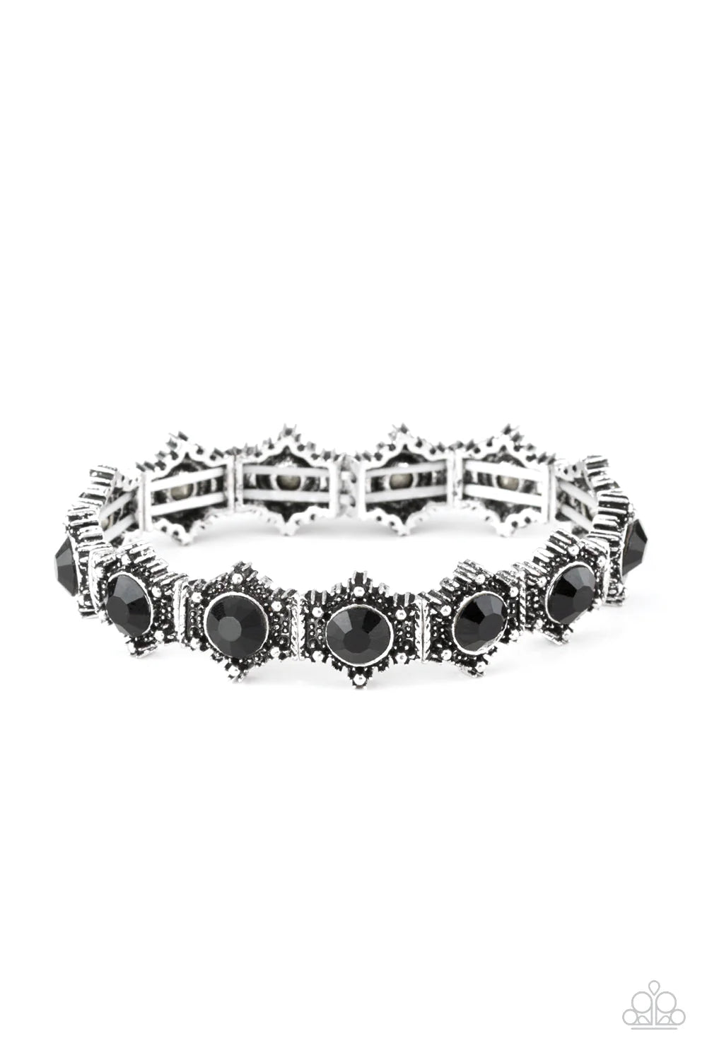 PAPARAZZI "STRUT YOUR STUFF" BLACK BRACELET