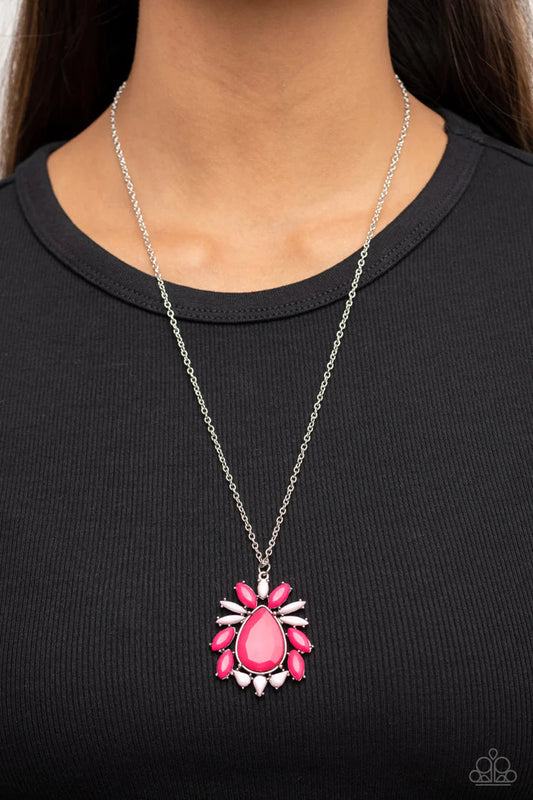 PAPARAZZI "INDIE ICON" PINK NECKLACE