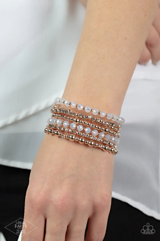 Paparazzi ICE Knowing You - Rose Gold Bracelet