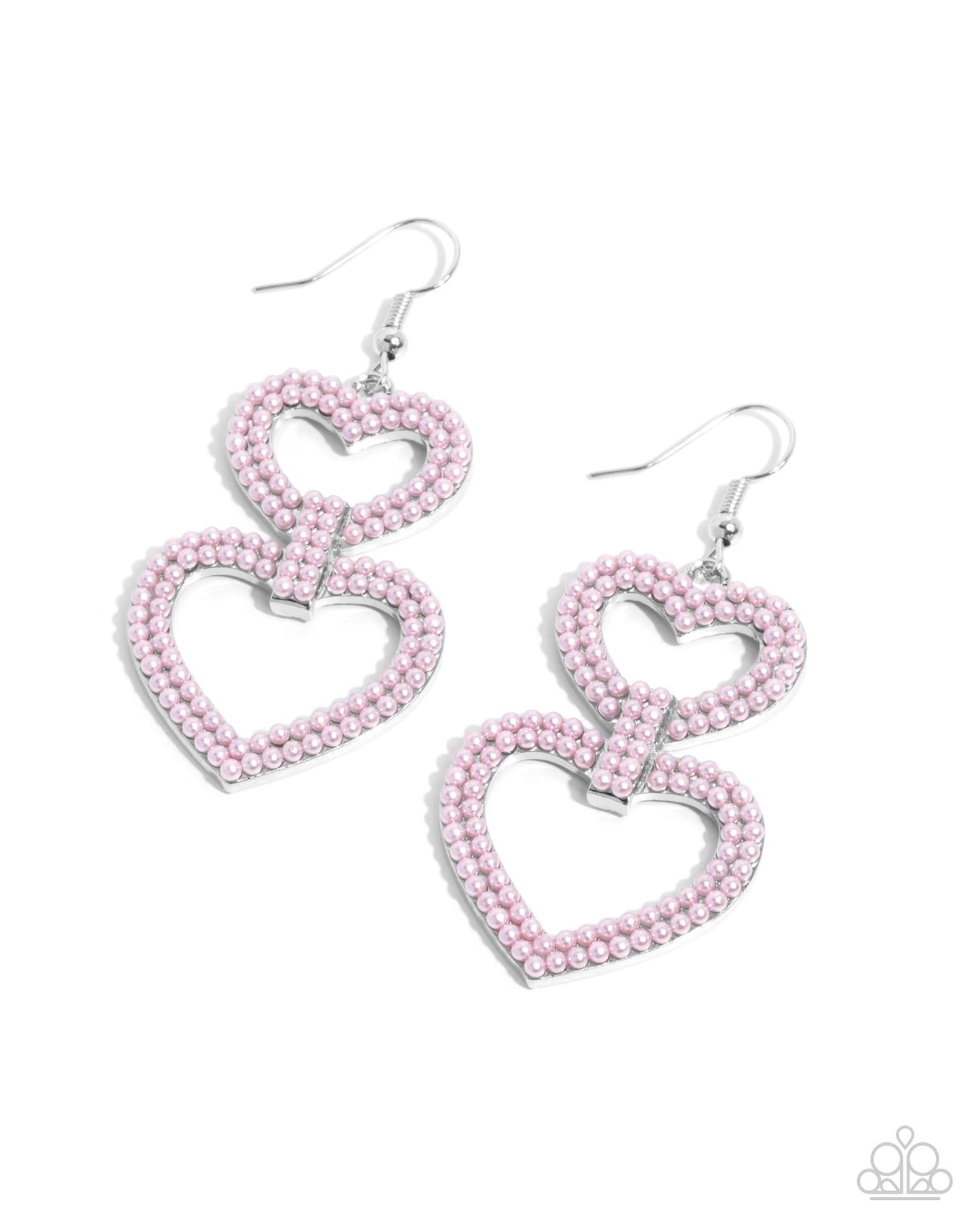 Paparazzi Dedicated Darling - Pink Earrings