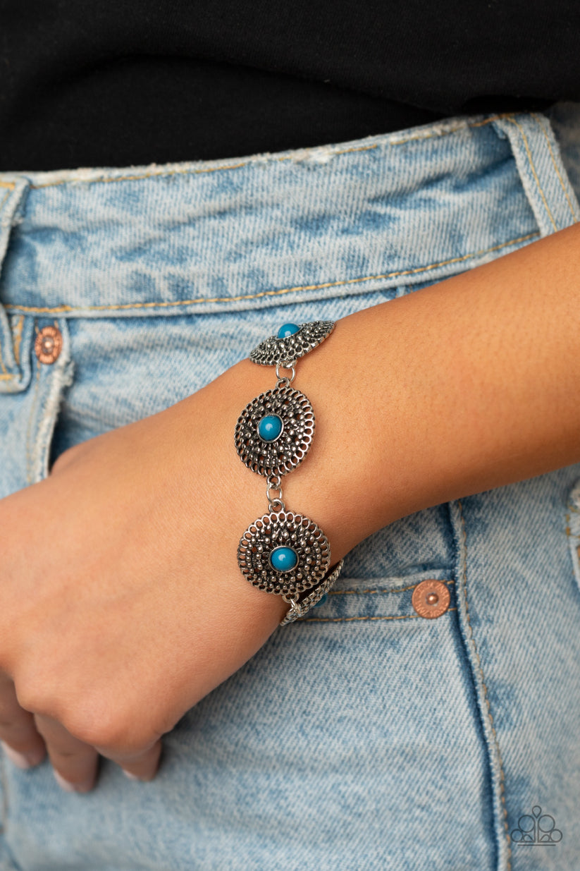 Mojave Mandalas - blue - Paparazzi bracelet