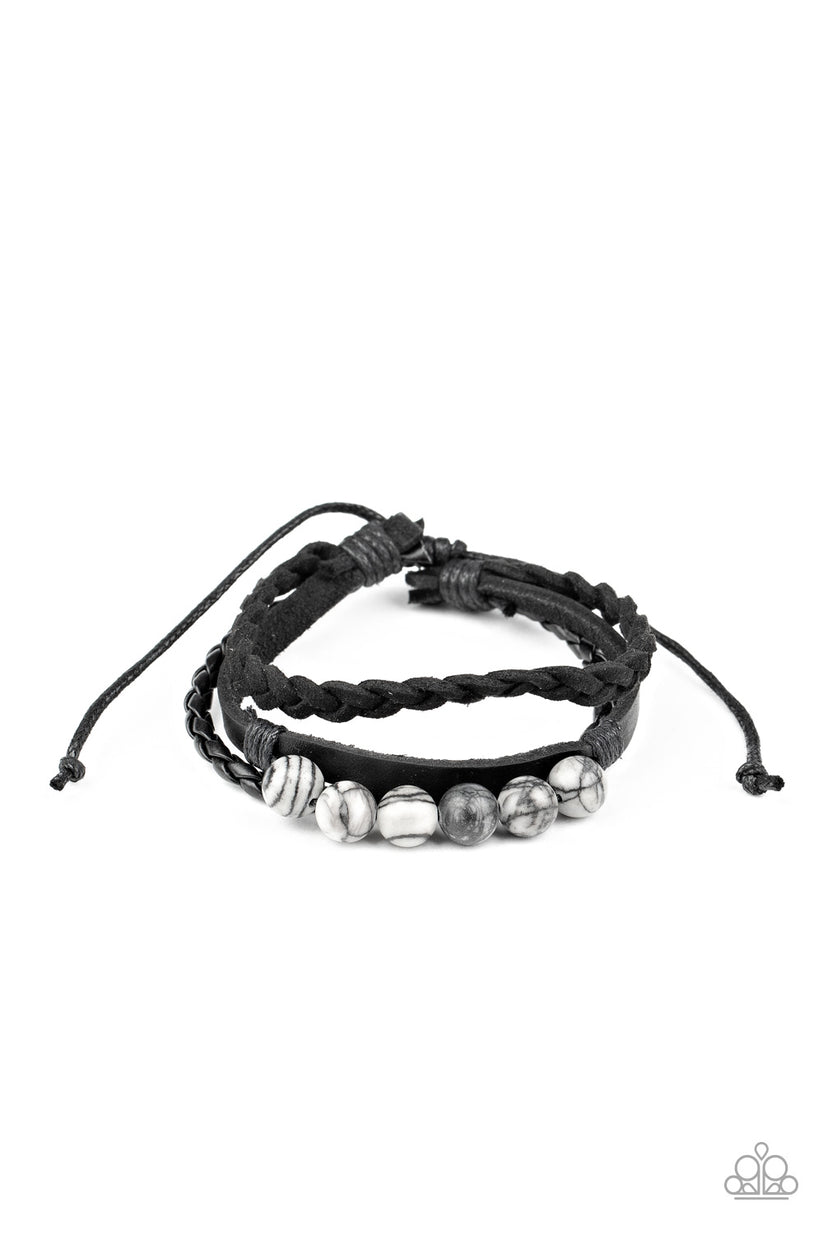 Off-Road Rebel - black - Paparazzi mens bracelet