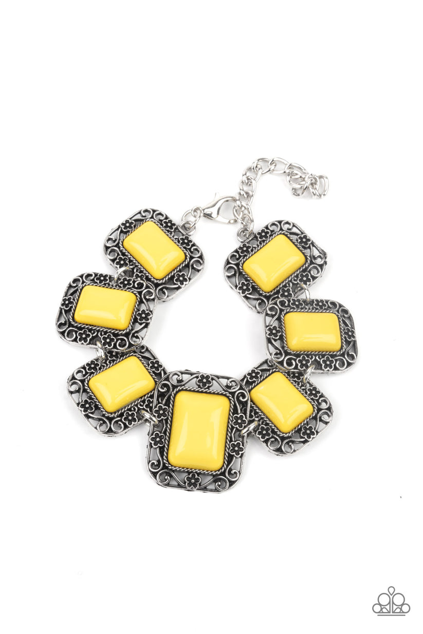 Retro Rodeo - yellow - Paparazzi bracelet