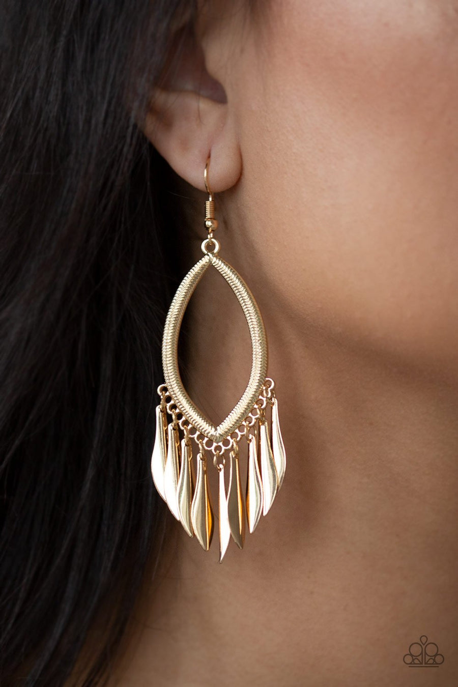 Paparazzi My FLAIR Lady - Gold Earrings