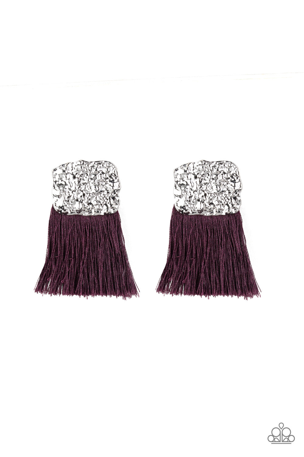 PLUME BLOOM - PURPLE PLUME - EARRINGS- PAPARAZZI ACCESSORIES