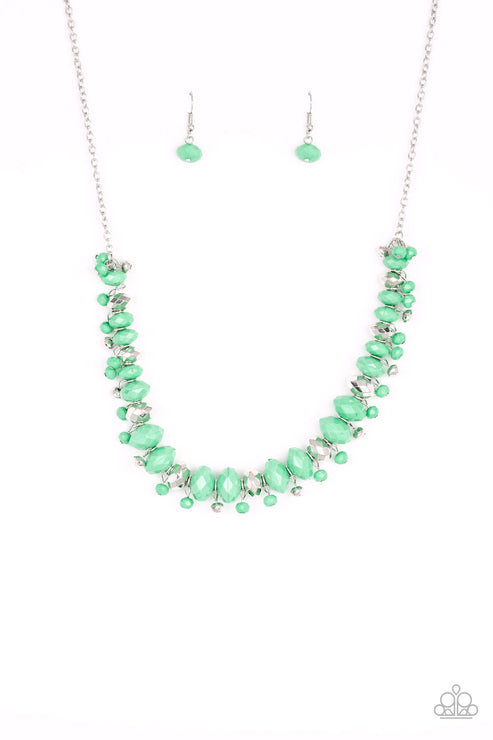 Paparazzi  Brags To Riches - Green  Necklace