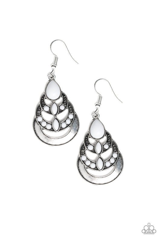 BOHO BRILLIANCE" WHITE EARRINGS