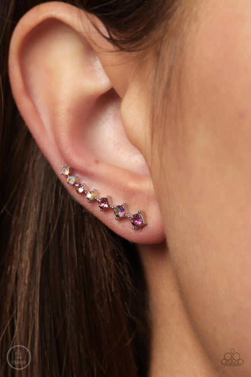 Paparazzi  STARLIGHT Show - Pink  Post Earrings