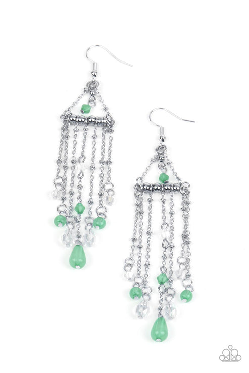 Paparazzi  Marina Breeze - Green  Earrings