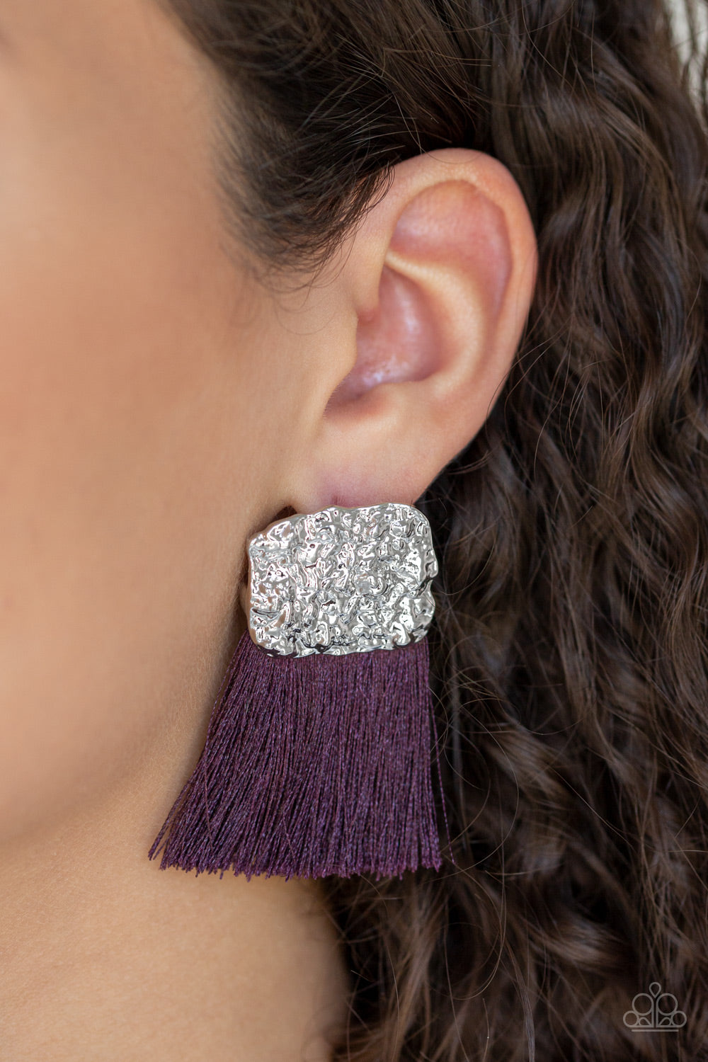 PLUME BLOOM - PURPLE PLUME - EARRINGS- PAPARAZZI ACCESSORIES