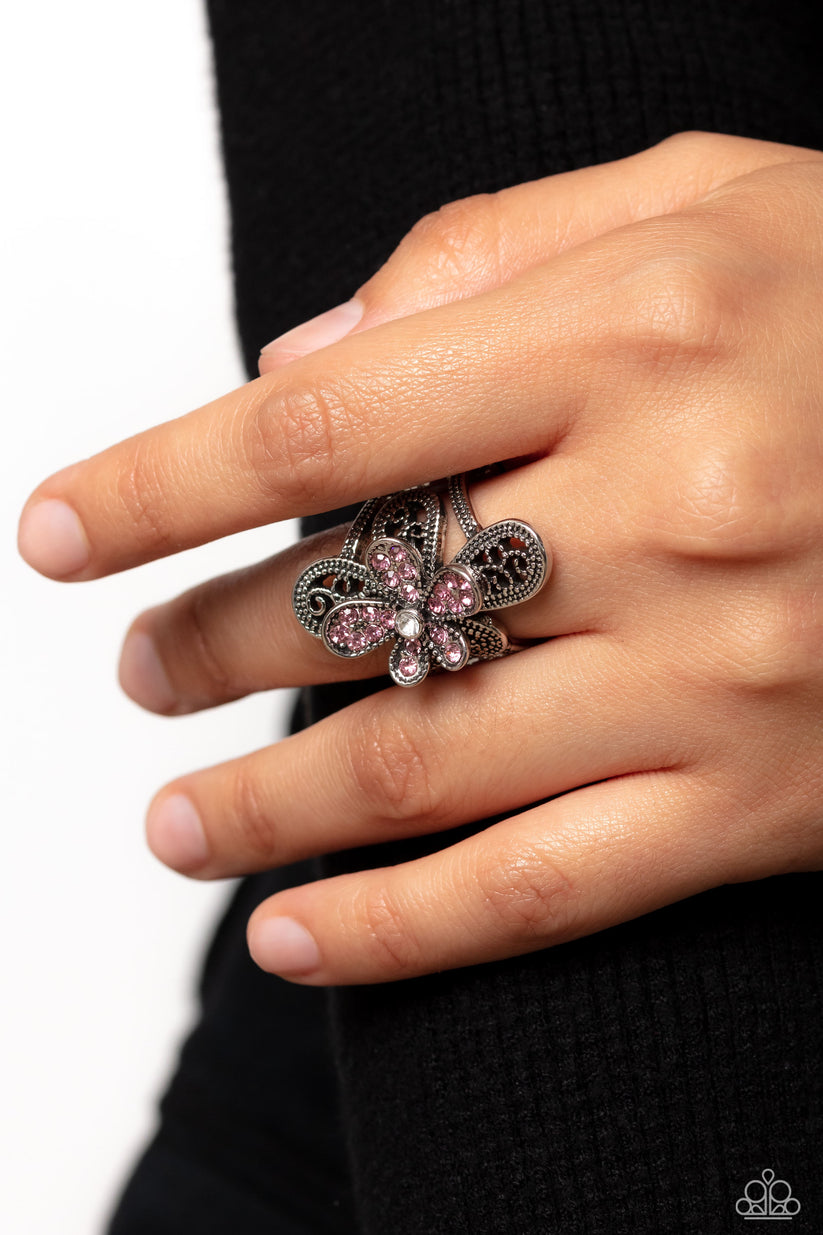 Garden Escapade - pink - Paparazzi ring